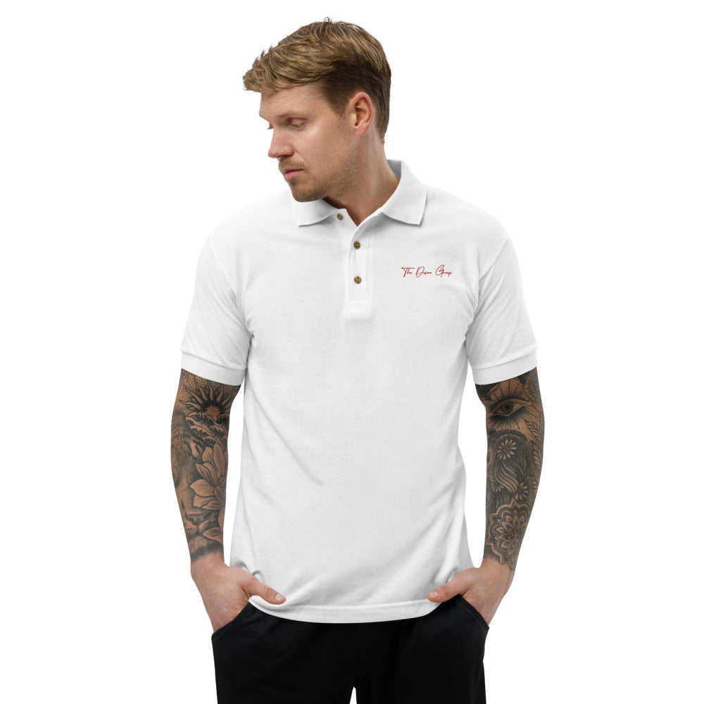 Embroidered Polo Shirt - Red logo