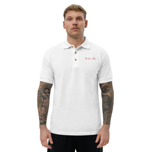 Embroidered Polo Shirt - Red logo