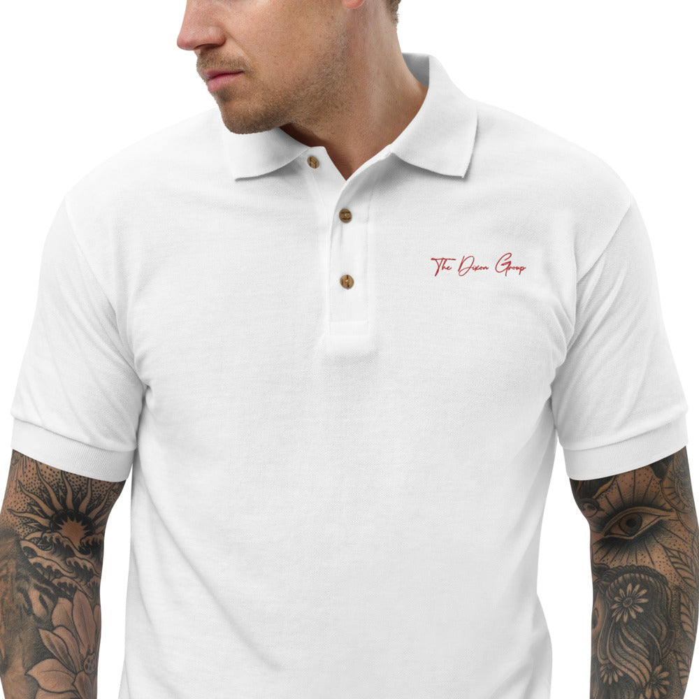 Embroidered Polo Shirt - Red logo