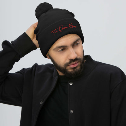 Pom-Pom Beanie - Reg logo