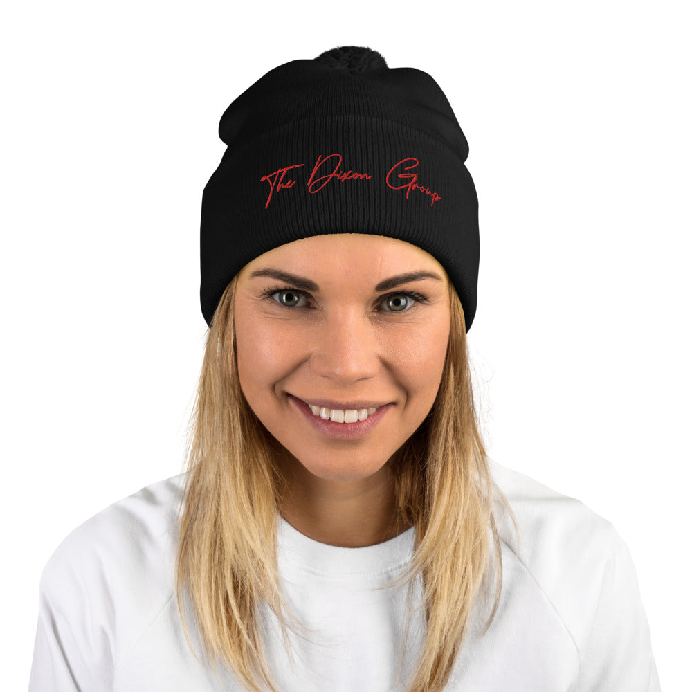 Pom-Pom Beanie - Reg logo