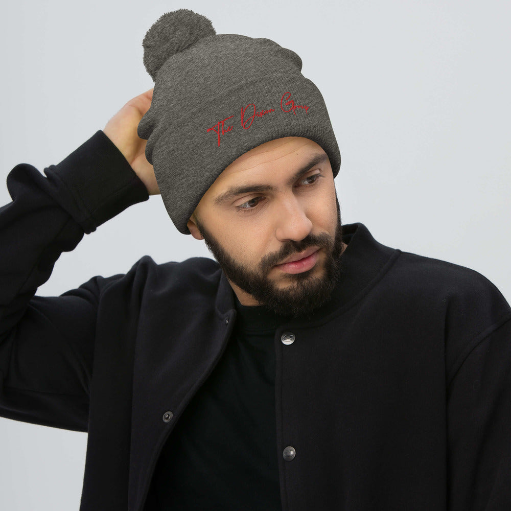 Pom-Pom Beanie - Reg logo