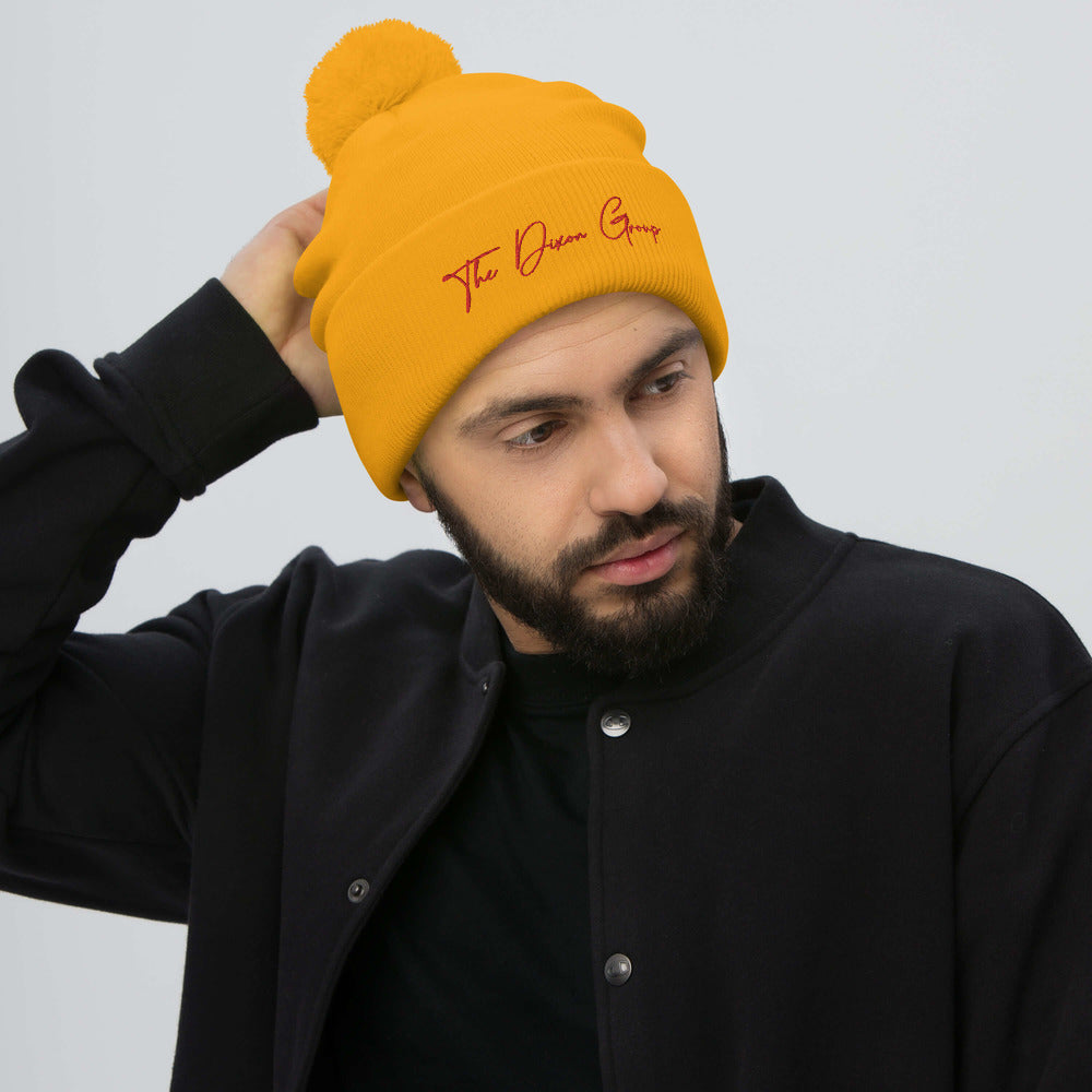 Pom-Pom Beanie - Reg logo