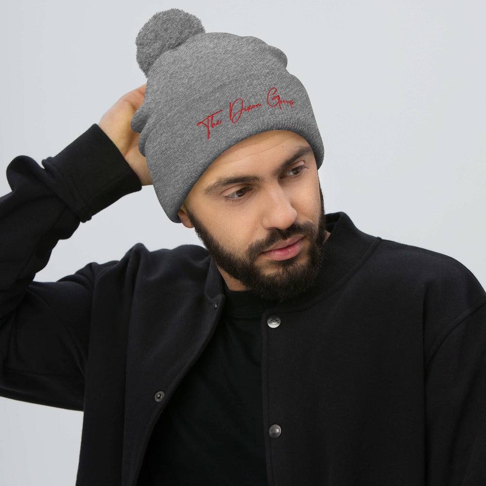 Pom-Pom Beanie - Reg logo