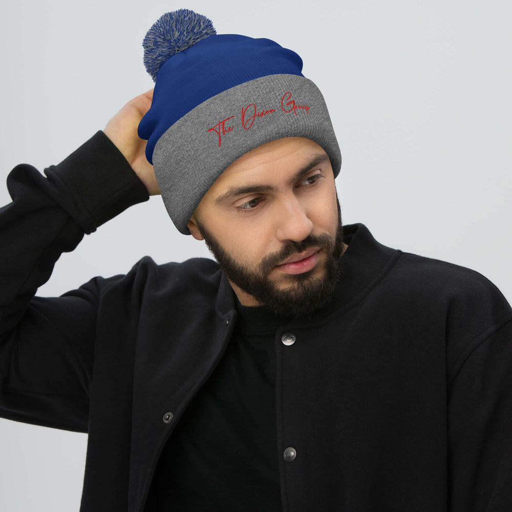 Pom-Pom Beanie - Reg logo